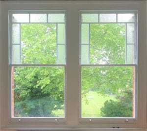 Combination Sash Window with Obscure Glass