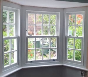 Cottage Bay Sash Windows with Double Glazing