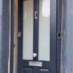 Victorian Timber Front Door Painted In Black
