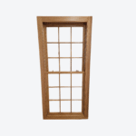 Wooden Sash Window in Woodstain