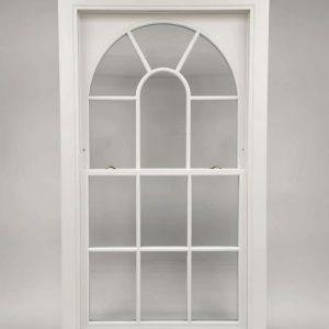 Arch sash window with radial glazing bars