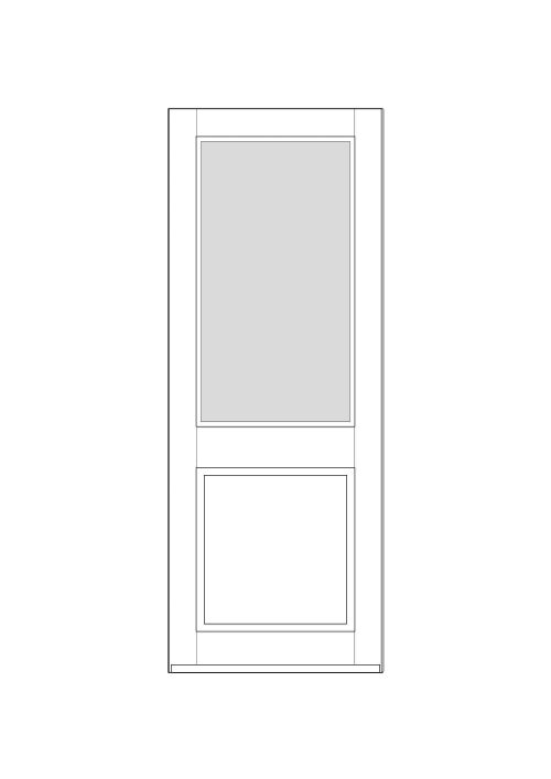 Timber front doors design 002
