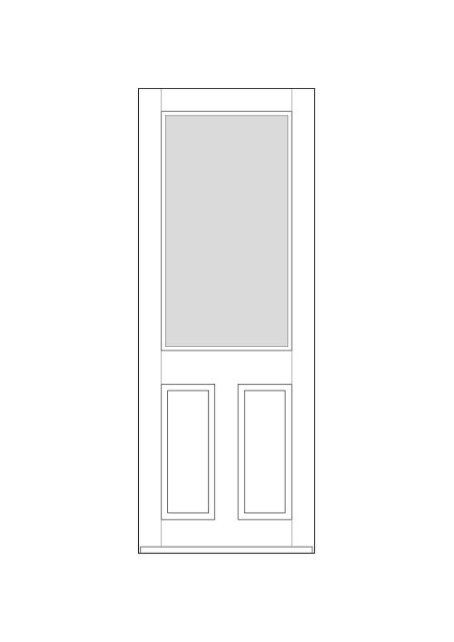 Timber front doors design 003