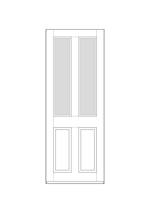 Timber front doors design 004