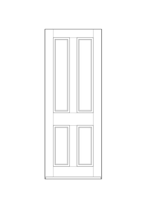 Timber front doors design 005