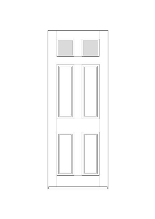 Wooden door design 007