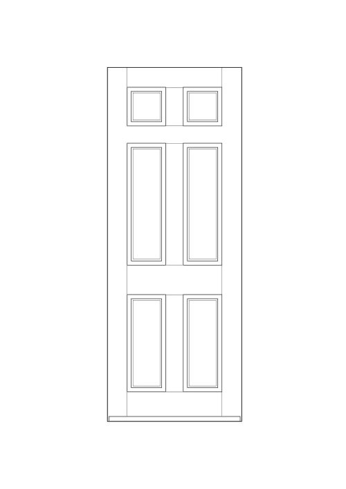 Wooden door design 008