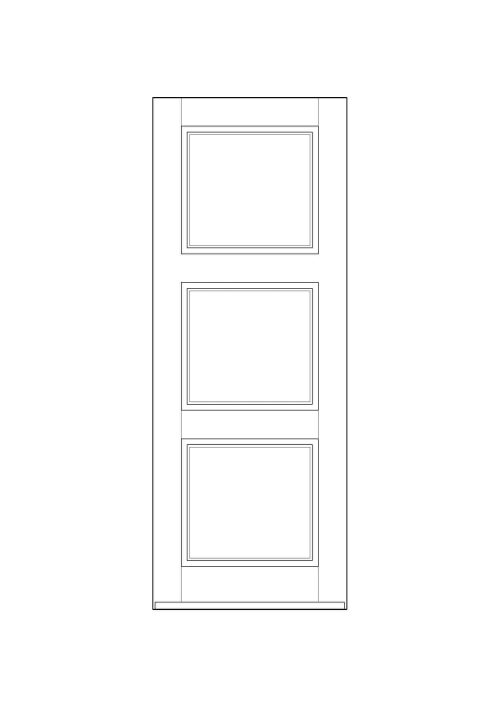 Wooden door design 018