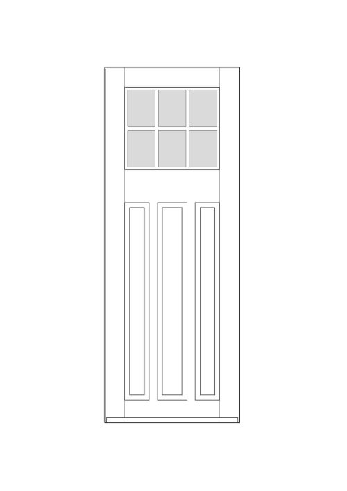Wooden door design 020