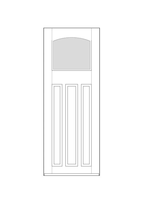 Wooden door design 021