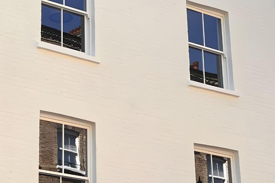 LandVac sash window in heritage property London