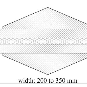 Raised and Fielded Insulated Panel with Cricket Bat panel on Both Sides