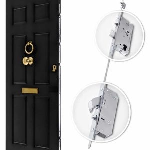 Timber front door with Winkhaus AV4 multipoint locking system