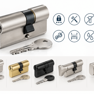 Security cylinder lock options for timber entrance doors
